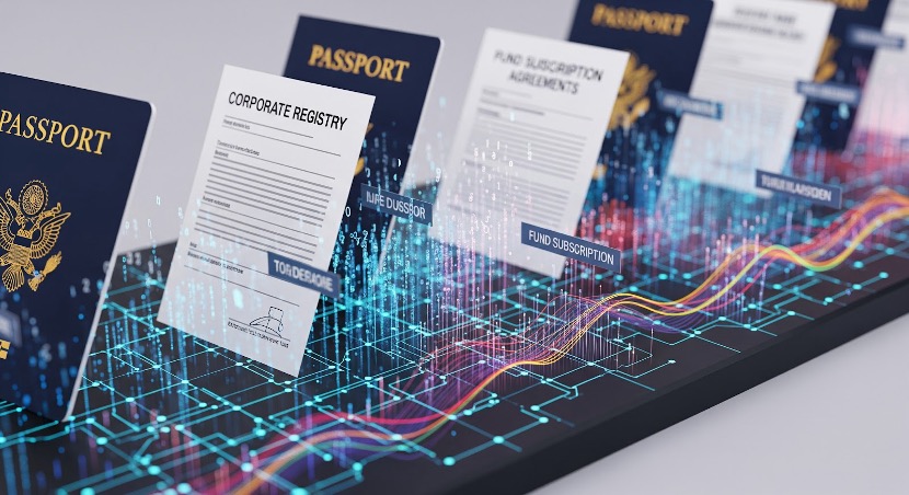Machine learning models can quickly process documents such as passports, corporate registries, and fund subscription agreements
